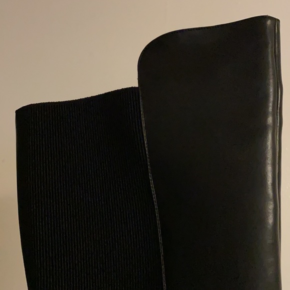 JUSTFAB Block Heel Knee High Boots Wide Calf - Picture 5 of 7